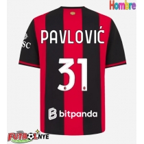 Camiseta AC Milan Strahinja Pavlovic #31 Primera Equipación 2026-27 manga corta